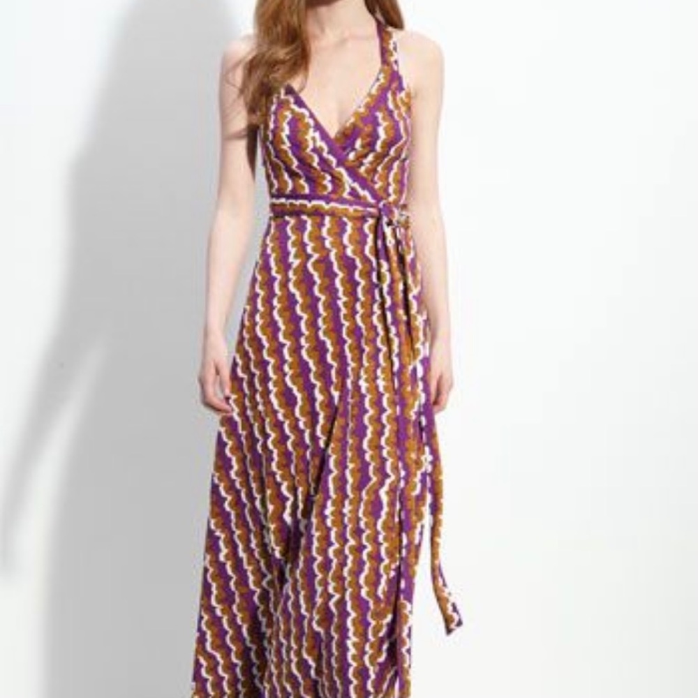 Diane Von Furstenberg Samson Wrap Maxi Dress